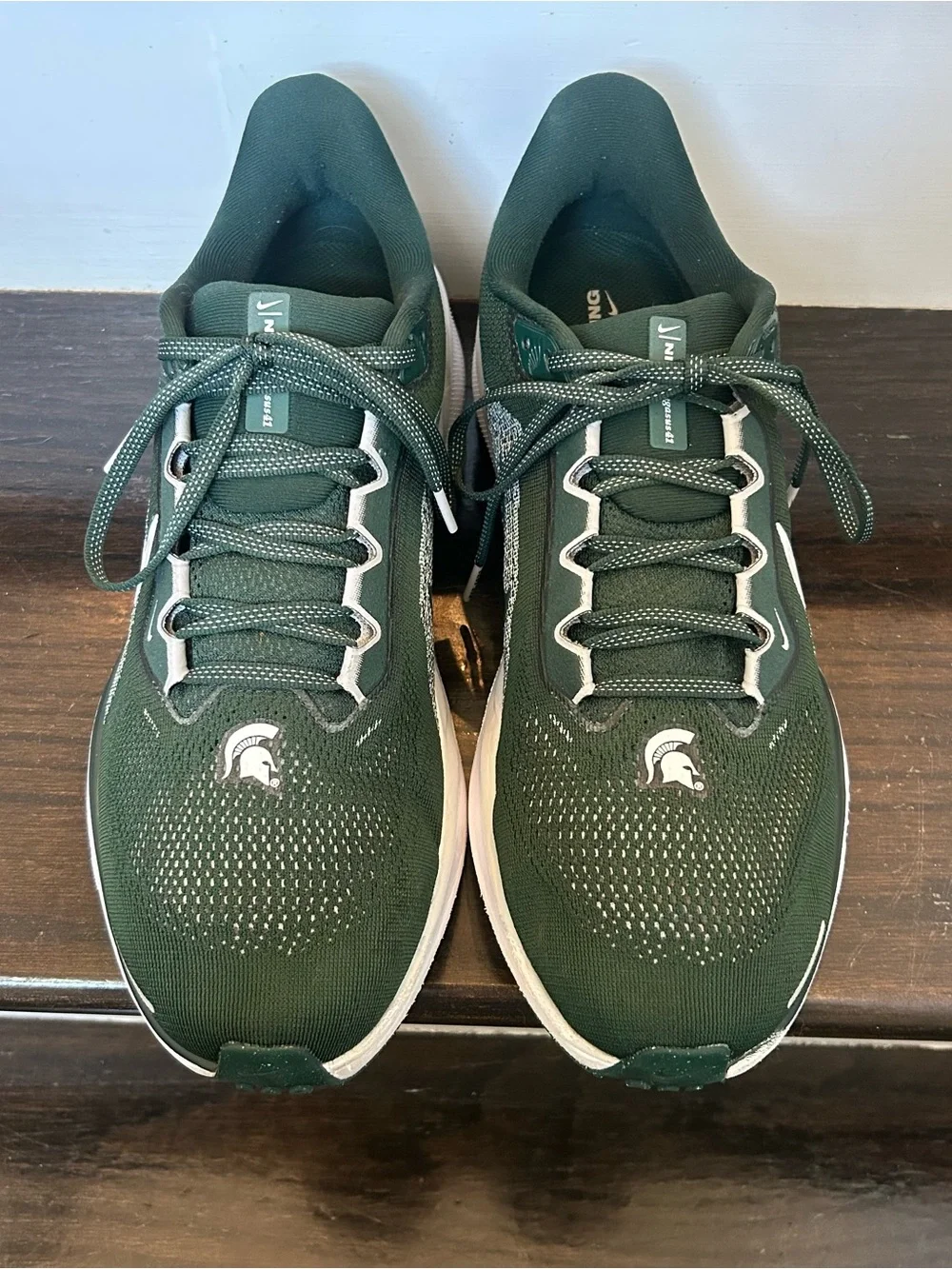 Michigan State Football Nike Air Zoom Pegasus 41 Mens 11.5 Green Team Issued MSU